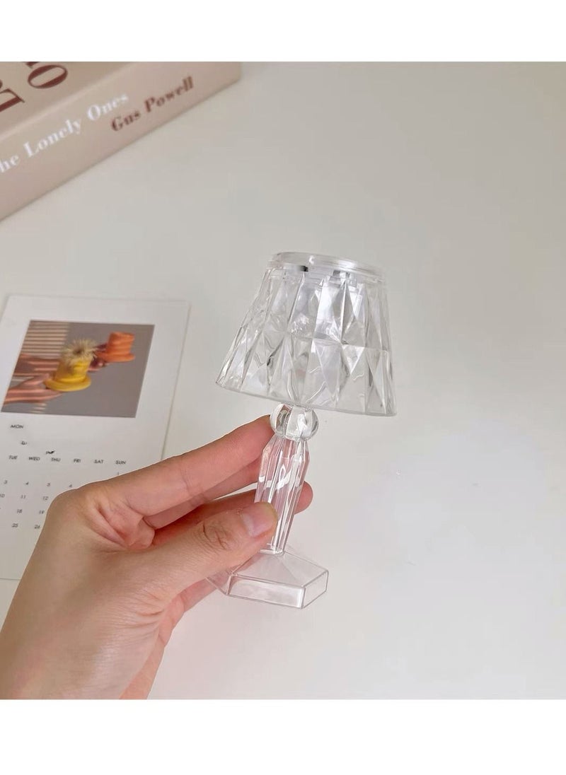 Generic - Bedroom small night light atmosphere diamond shape small table lamp warm light - Image 1
