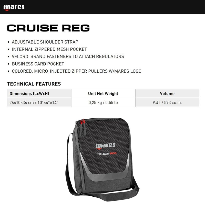 Mares Cruise Reg Diving Equipment Bag | Durable Lightweight Travel Bag with Adjustable Shoulder Strap - Image 5