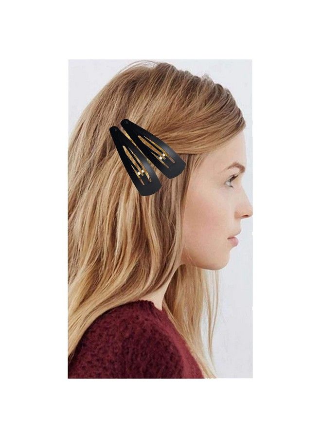 HP HIGH PROFILE مشابك شعر تيك تاك كبيرة جداً للنساء والفتيات (أسود لامع ومطفأ) عبوة من 24 قطعة من 2 - Image 5