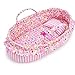 June Garden Cozy Dream Doll Bassinet Baby Doll Portable Carrier Fits for American Girl Dolls up to 14 Soft Pillow Safety Buckle Included - Image 2