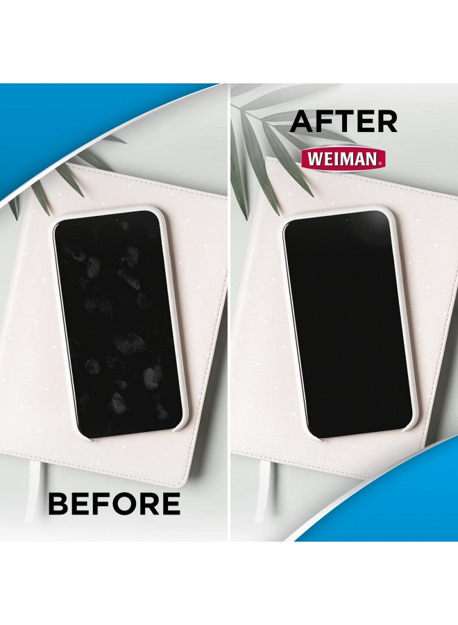 Weiman Weiman Electronic & Screen Disinfecting Wipes - Safely Clean and Disinfect Your Phone, Laptop Keyboard, Tablets, Lens Wipes - 30 Count | 2 Pack with MicroFiber Towel Included - Image 5