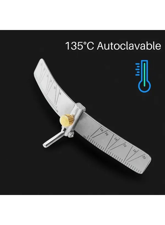HYG DH118 أداة قياس الأسنان 135 درجة مئوية 255 فهرنهايت مقياس زاوية مستشعر مقبض إرغونومي فرجار قفل - Image 1