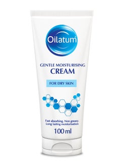Oilatum Gentle Face Hand Body Moisturizing Cream for Dry Sensitive Skin Fast Absorbing Non Greasy Long Lasting Moisturizer Hydrating Hand Body Cream 100 ml 