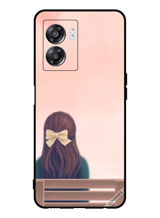 Covernex Protective Case Cover For Oppo A57 Lovely Girl Site On Bench - Image 1