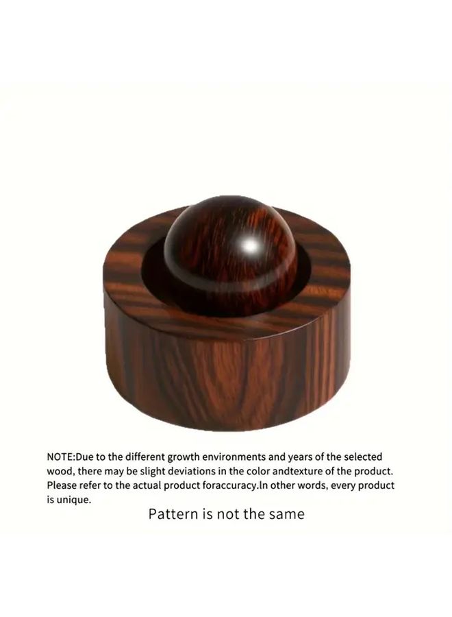 Walnut Wooden Essential Oil Diffuser Spherical Design Natural Fragrance Dispenser for Car Bedroom Bathroom Decor No Electricity Needed Ideal Gift Modern Home Fragrance Air Freshener - Image 5