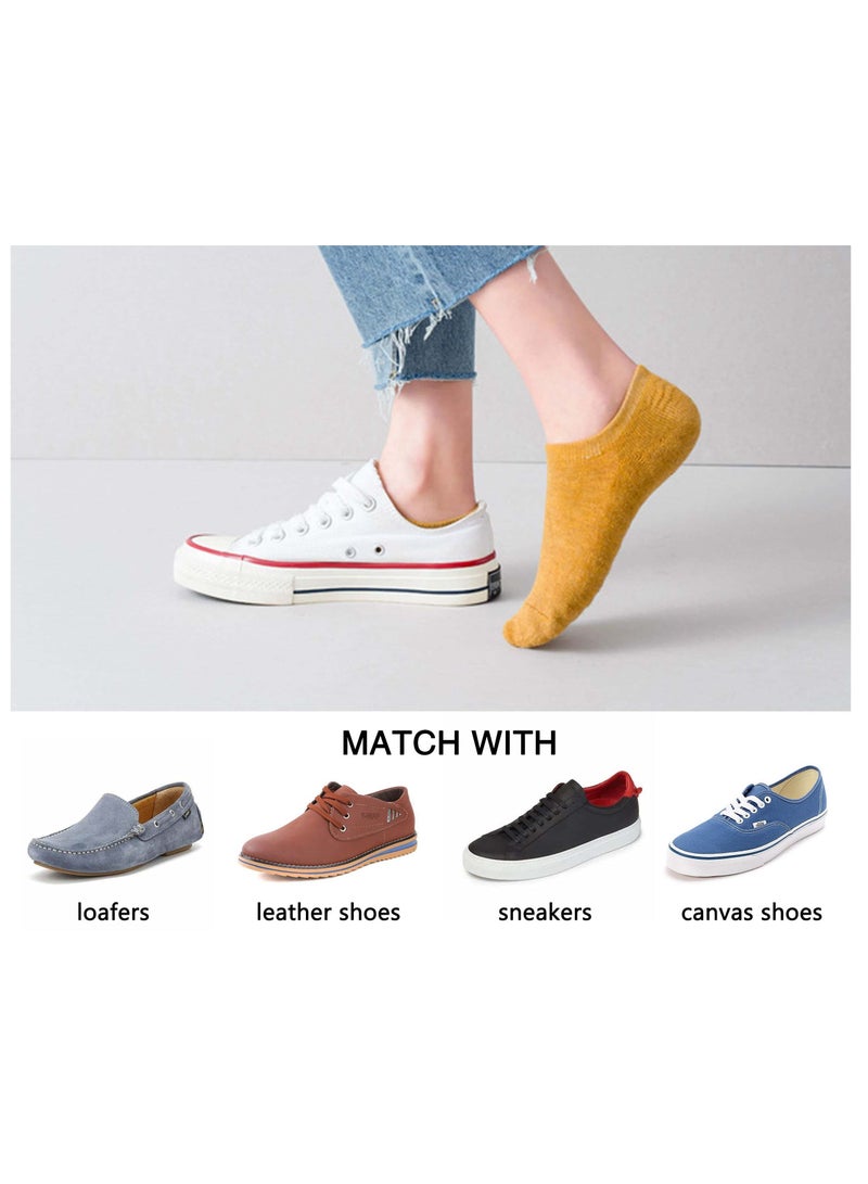 SYOSI 10Pairs Women Ankle Athletic Socks, Low Cut Breathable Running Socks, Comfort Sports Trainer Socks, Cotton Casual Non-Slip No Show Socks for Women - Image 4