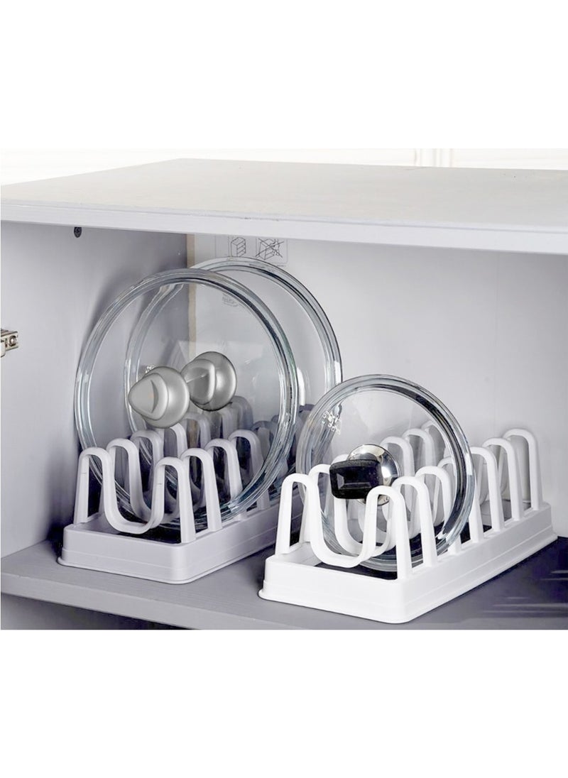 Evefix 6 Compartment Pot Lid Rack - Pot Lid Organizer  - Image 4