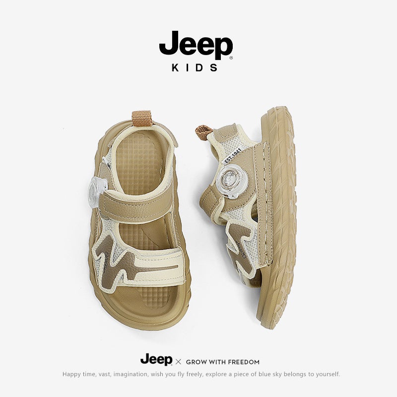 Jeep Boys Sandals Sports Soft Sole Non-Slip Summer Mid-Large Children'S Shoes Lightweight Breathable Outdoor Children'S Beach Shoes - Image 3