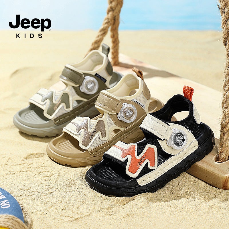 Jeep Boys Sandals Sports Soft Sole Non-Slip Summer Mid-Large Children'S Shoes Lightweight Breathable Outdoor Children'S Beach Shoes - Image 5