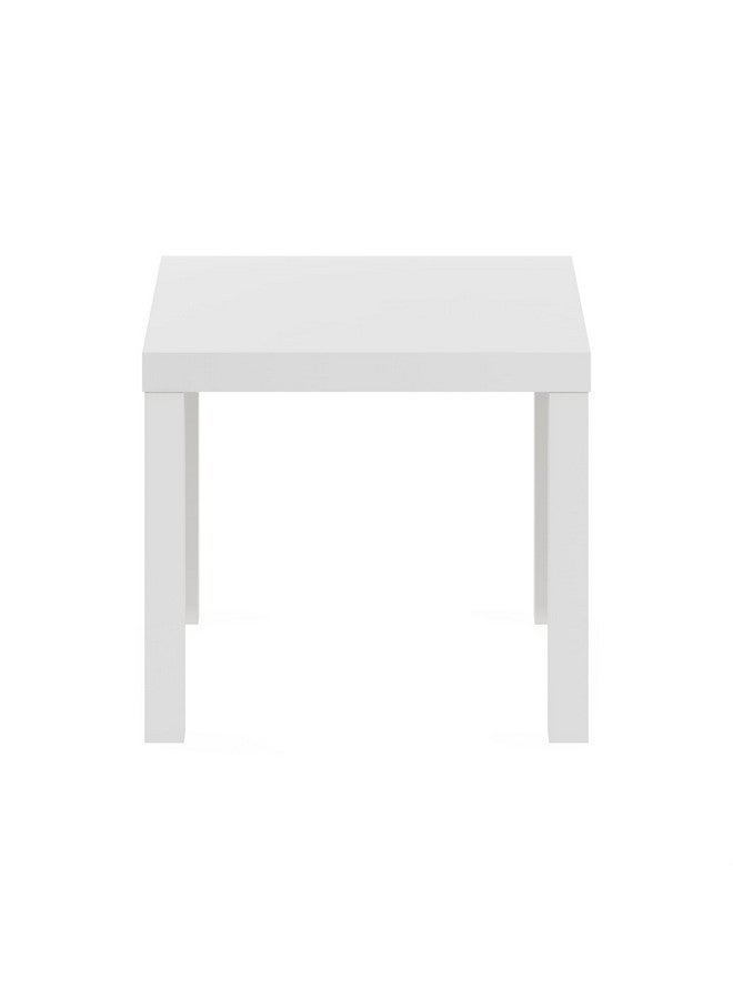 Furinno Classic Square Parsons Side End Table, 1-Pack, White - Image 3
