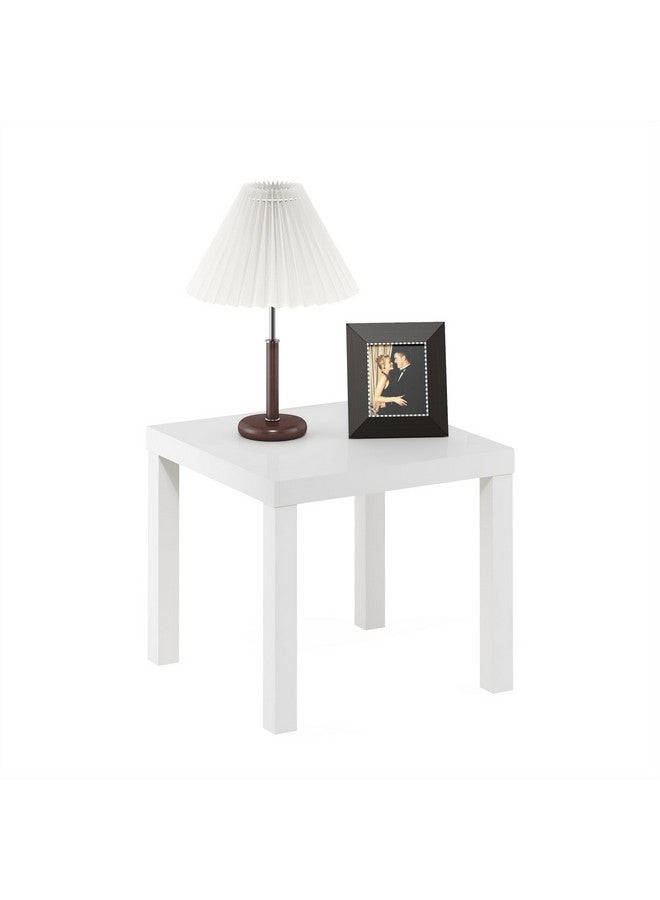 Furinno Classic Square Parsons Side End Table, 1-Pack, White - Image 4
