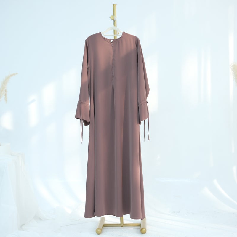 Loriya 2025 Loriya Solid Color Long Sleeve Maxi Dress -  LR938 - Image 1
