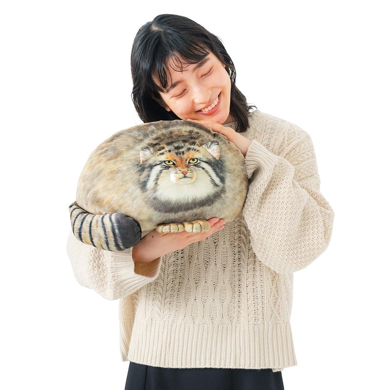 Sew Butiful Steppe Cat Plush 35cm/14inch Pallas Cat Stuffed Animal , Cute Plushies for Girls, Soft Plush Pillow , Throw Pillow Doll Decoration Doll Birthday Gift for Kids, Boys, Girls Birthday Christmas - Image 4