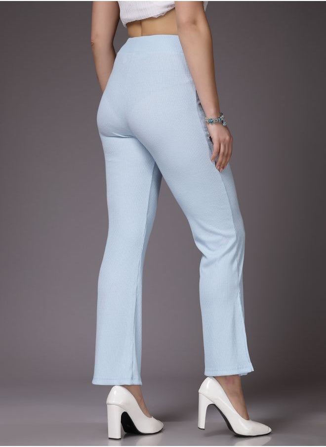 Freehand Women Flared Solid Mid-Rise Trousers  - Image 2