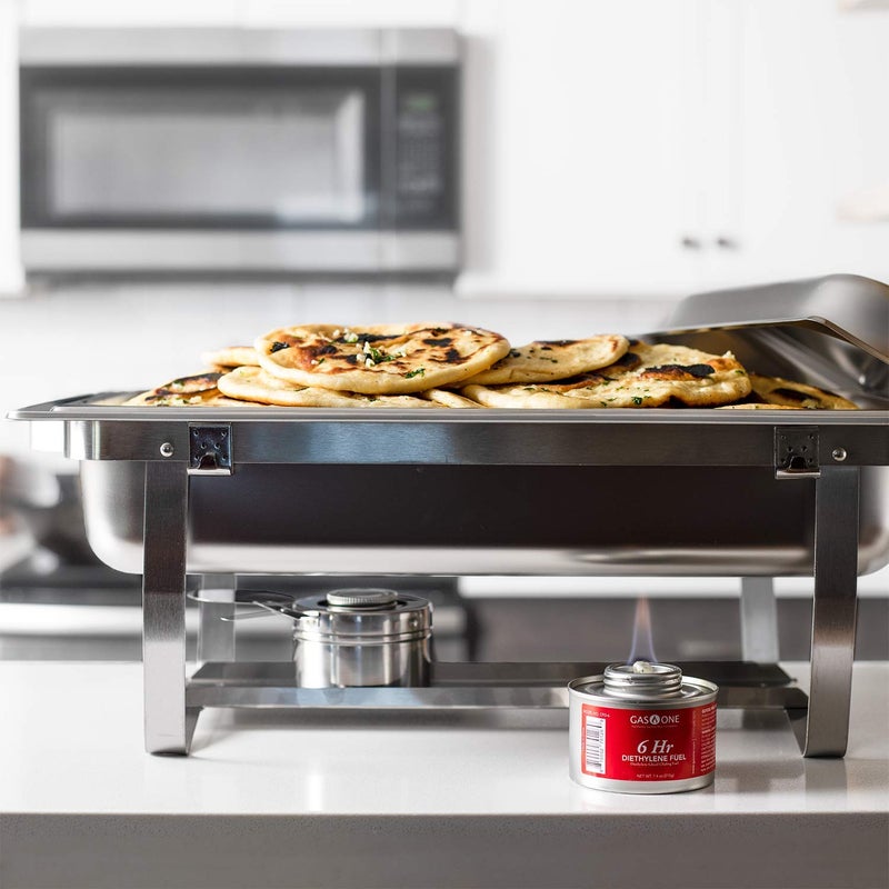 GasOne Gas One 6 Hour Chafing Fuel - Food Warmer for Chafing Dish Buffet Set - Liquid Safe Fuel With Wick & Lid Opener 7.4 Oz (Pack of 12) - Image 2