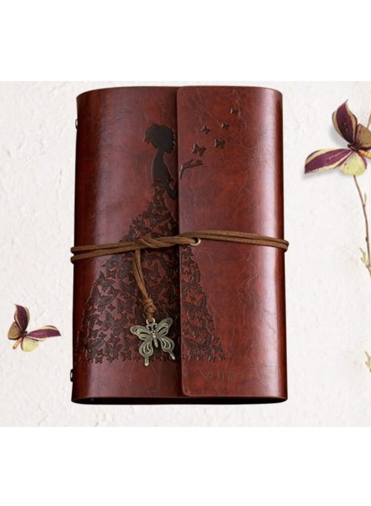 Yalla Pick DIY Photo Album Scrapbook,Album Retro Picture Album Self-adhesive Handmade Collect Book,PU Cover Loose-leaf Binder Photocards - Image 1