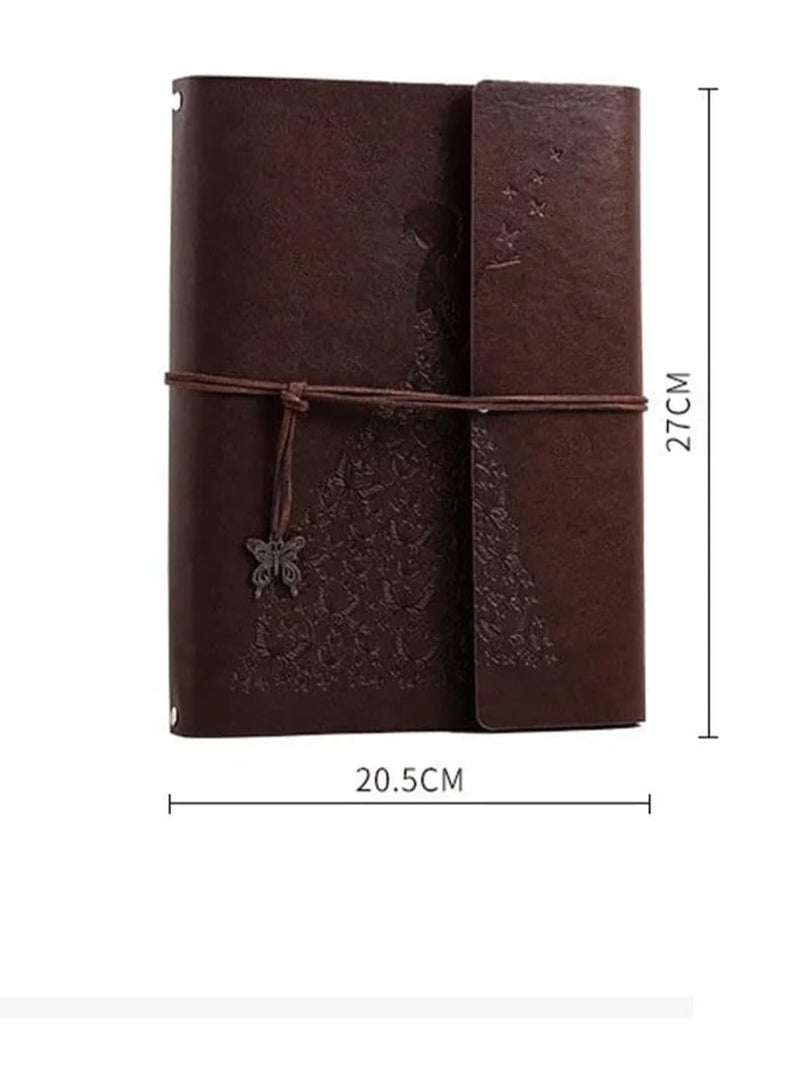 Yalla Pick DIY Photo Album Scrapbook,Album Retro Picture Album Self-adhesive Handmade Collect Book,PU Cover Loose-leaf Binder Photocards - Image 2