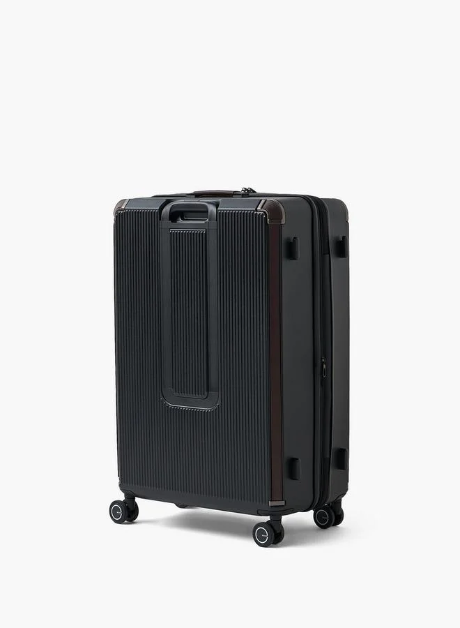 Wave BROWN Textured Harcase Trolley Bag With Retractable Handle - Set Of 3  | Best Price UAE