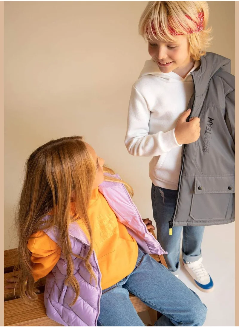 DeFacto Boy Hooded Long Sleeve Jacket