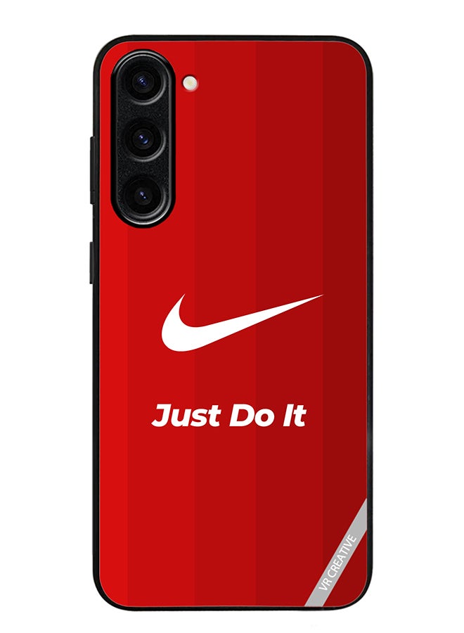 VR CREATIVE Protective Case Cover For Samsung Galaxy S23 FE Nike Logo Red Design Multicolour - Image 1