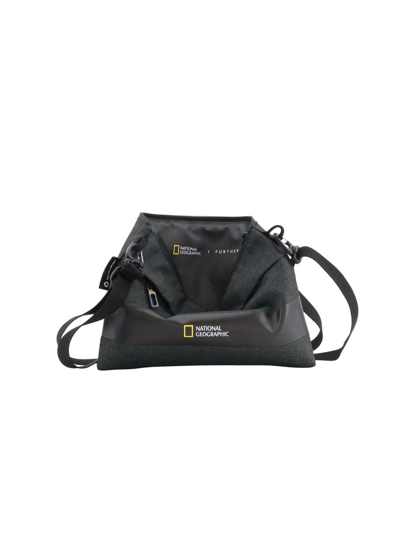 NATIONAL GEOGRAPHIC National Geographic Shadow RPET Shoulder Bag Anthracite, Durable Water Resistant Adjustable/Removable Strap, RFID Pocket Portable Organizer Pouch/Crossbody Bag Men and Women, School Travel College  - Image 5