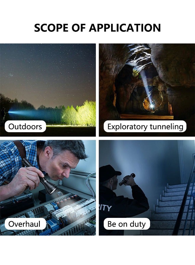 Long Rechargeable Strong Light Flashlight Long-range Waterproof Outdoor Tactical Flashlight