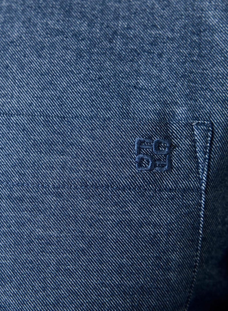 French Connection Melange Flannel Shirt - Image 5