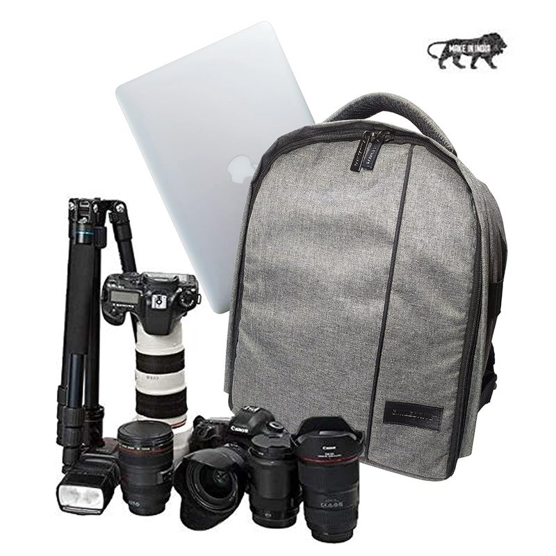 Smiledrive ® Waterproof DSLR Camera & Laptop Backpack – Multicolor Multiple Sizes Single & Combo Variants Lightweight, Stylish & Durable Gear Bag for Travel, Office, College & Hiking - Image 5