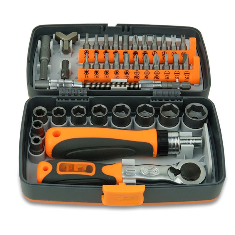 38 in 1 Household Labor Saving Ratchet Screwdriver Bit Set Multipurpose Tool Kit Hardware Tools Combination Wrenches Toolbox Hand Tool Sets - Image 3