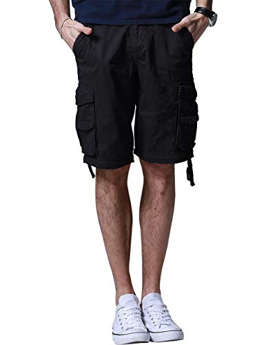 Match Men's Twill Comfort Cargo Short Without Belt #S3612 (Label Size M/30 (US 29), Black) - Image 3