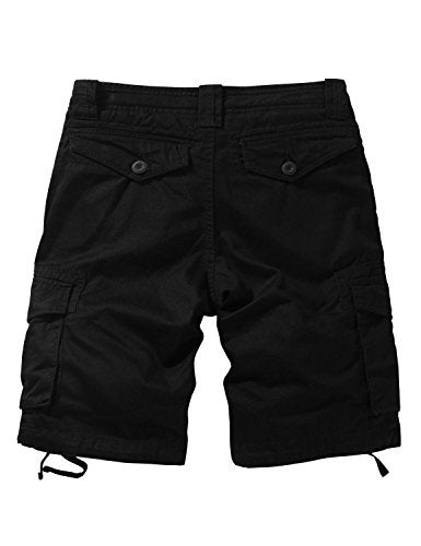 Match Men's Twill Comfort Cargo Short Without Belt #S3612 (Label Size M/30 (US 29), Black) - Image 2