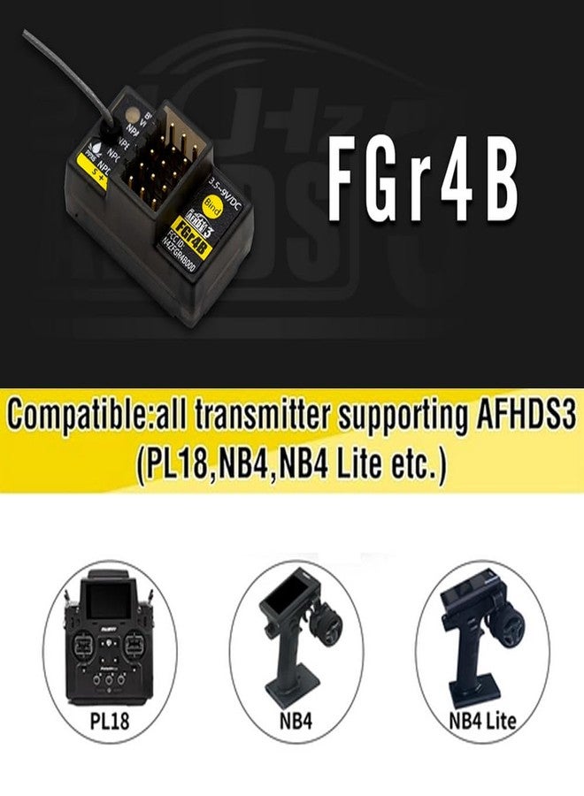 GoolRC Flysky FGr4B Receiver 2.4GHz 4 Channel Receiver for Flysky AFHDS3 PL18 NB4 NB4 Lite Transmitter - Image 2