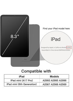 Theodor Protective Flip Case For Apple iPad mini 7th Generation (A17 Pro 2024 / Mini 6 2021 6th Generation) With Trifold Stand Auto Wake Sleep Shockproof Cover Hand mouse pointer  - Image 2