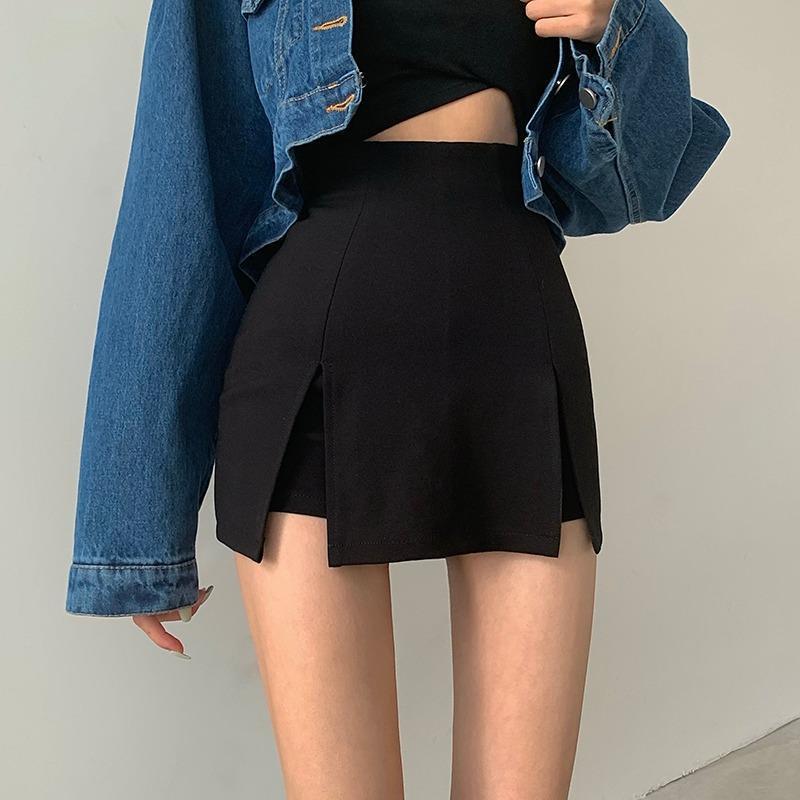 Skirt For Women 2025 Large Size Fat Slit Skirt High Waist Asymmetrical Pants Skirt Slimming Look Hip Skirt - Image 2