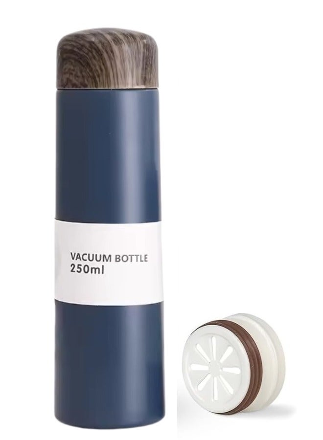 هابي هوم ترمس حراري من الفولاذ المقاوم للصدأ 304 250  مل ترمس حراري للمشروبات الباردة والباردة معزولة للمدرسة والسفر والرياضات الخارجية 250 مل - Image 1