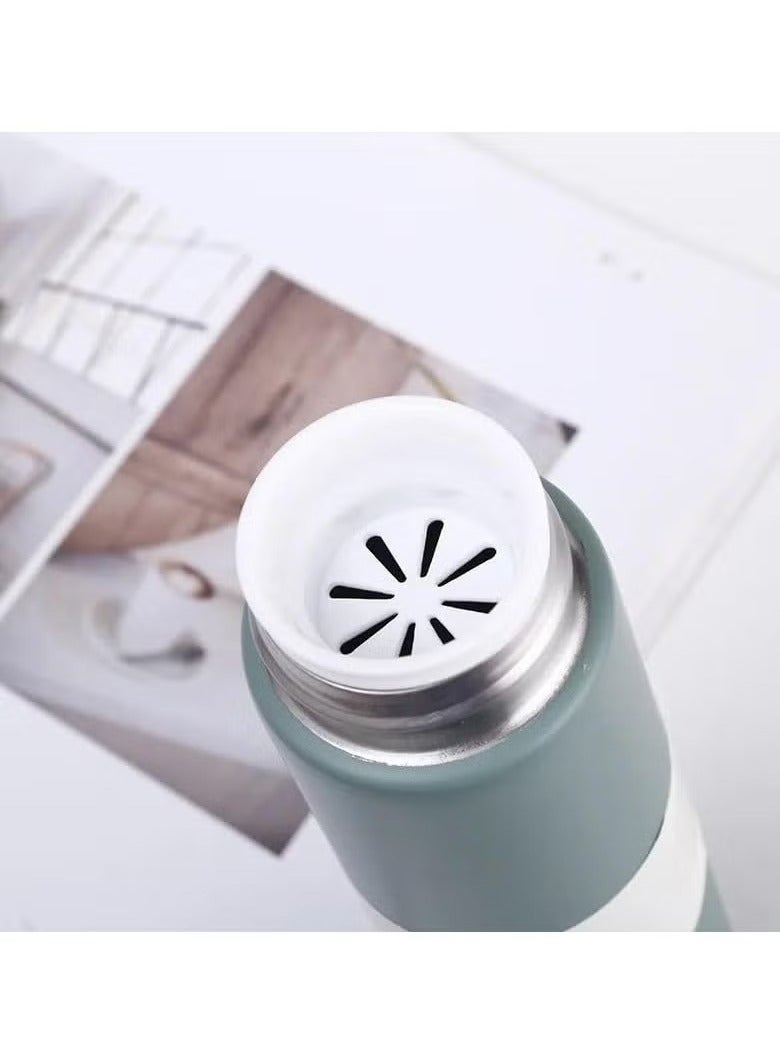 هابي هوم ترمس حراري من الفولاذ المقاوم للصدأ 304 250  مل ترمس حراري للمشروبات الباردة والباردة معزولة للمدرسة والسفر والرياضات الخارجية 250 مل - Image 2