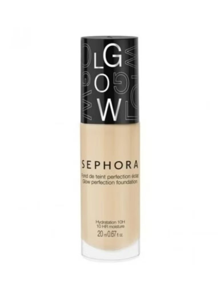 SEPHORA COLLECTION Sephora Glow Perfection Foundation 15 Medium Peach 20ml | Lightweight Full Coverage Liquid Foundation for Radiant and Smooth Skin