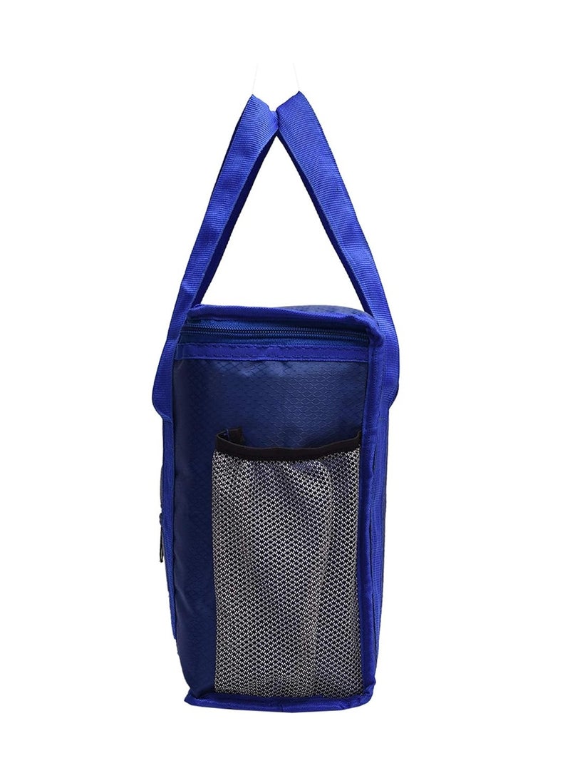 حقيبة غداء جود فريندز للغداء تيفين للمدرسة والمكتب والنزهة حقيبة غداء مقاومة للماء (10 لتر) باللون الأزرق - Image 3