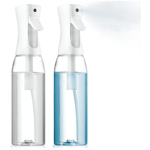SUPER 2 pack continuous spray bottle for hair 17 OZ Ultra Fine Mist Sprayer water spray bottle for hair mister spray bottle hair spray bottles For Hairstyling Cleaning Salons 2pk 17oz - Image 1