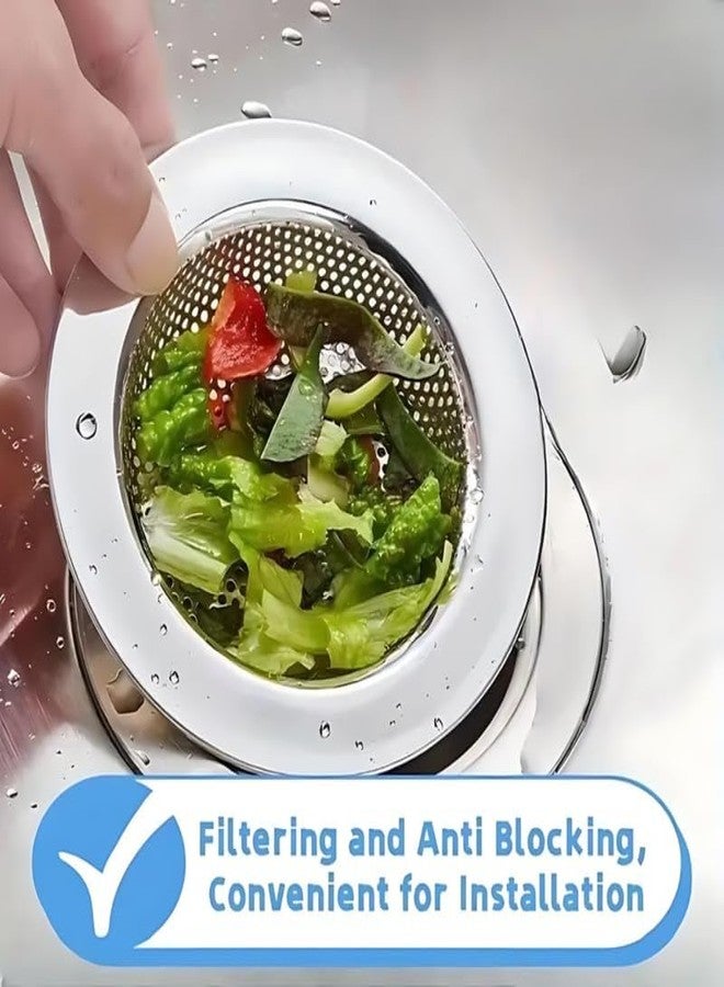 Lapras 𝟏𝟓 𝐘𝐞𝐚𝐫𝐬 𝐖𝐚𝐫𝐫𝐚𝐧𝐭𝐲 Stainless Steel Mesh Sink Filter, Wash Basin Drain Strainer for Kitchen & Bathroom, Blocks Food Waste, Prevents Clogging, Easy to Clean Drain Protector - Image 3