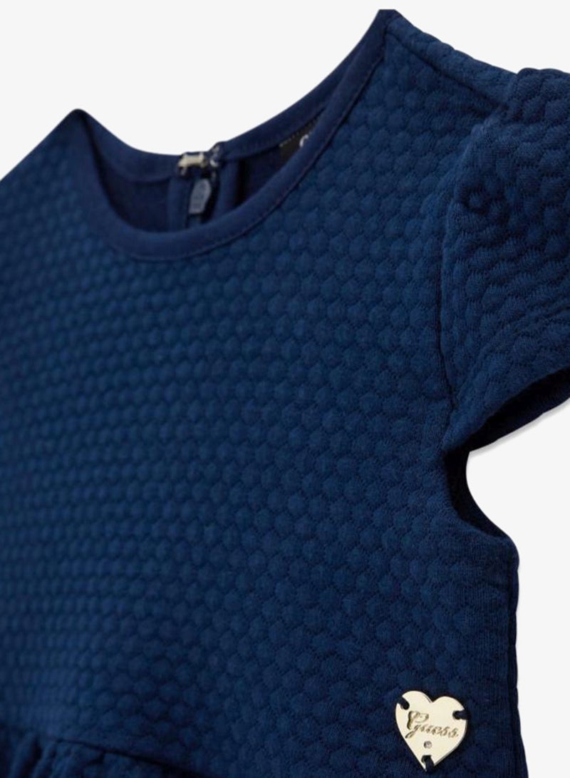 جس فستان قصير بأكمام قصيرة للأطفال - Image 3