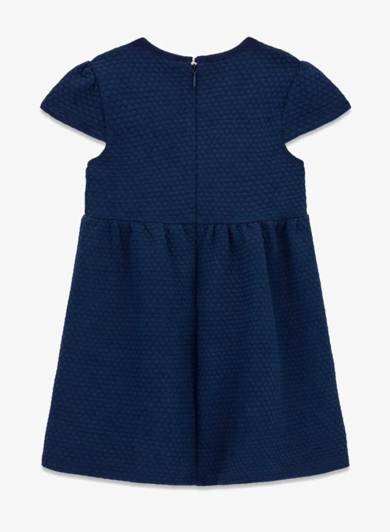 جس فستان قصير بأكمام قصيرة للأطفال