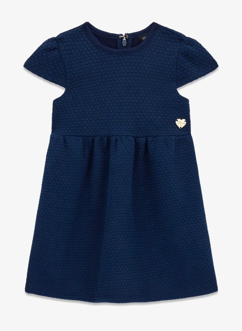 جس فستان قصير بأكمام قصيرة للأطفال - Image 1