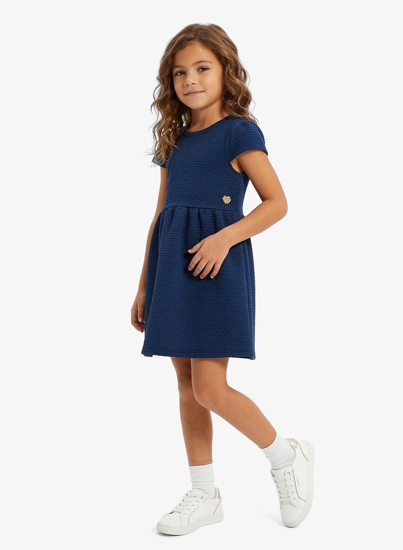 GUESS Infant Short Sleeve A-Line Mini Dress - Image 1