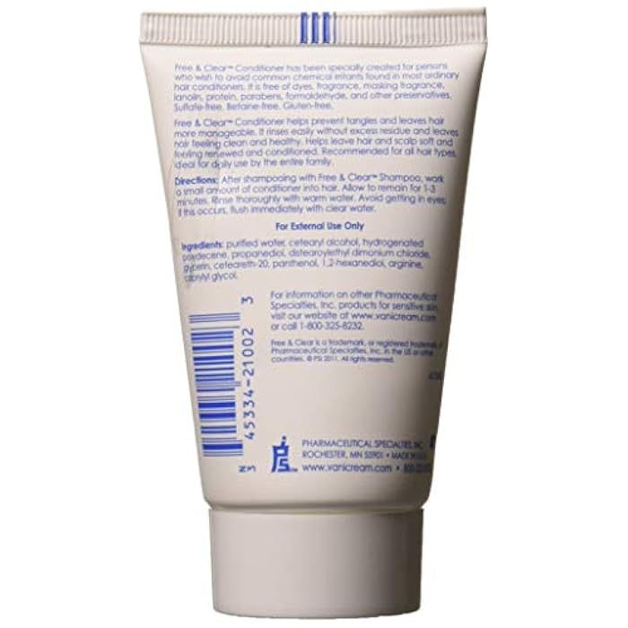 Free & Clear Conditioner, 2 Ounce Travel Size (Pack of 2) - Image 2
