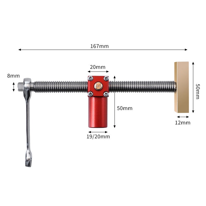 Woodworking Desktop Vise Quick Clamping Table Vise  Workbench Table Fast Fixed Clip Clamp Brass Fixture Vise Practical Press Clamp Tool with Stop Block - Image 3