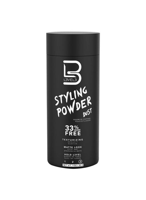 Level 3 Styling Powder - Natural Look Mens Powder - Easy to Apply with No Oil or Greasy Residue (Small - 30 Grams)