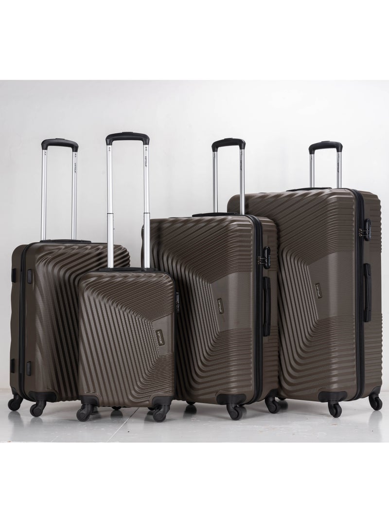 VIPTOUR Set of 4 ABS Trolley Luggage With Number Lock 20,24,28,32 Inches - Image 1
