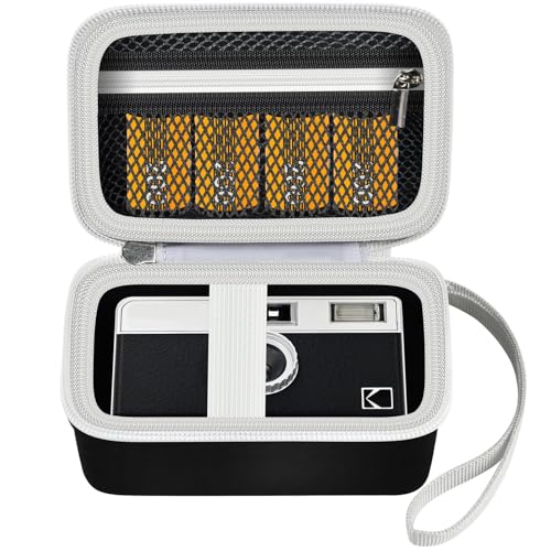 Grapsa Digital Camera Case Compatible with KODAK EKTAR H35 H35N Half Frame Film Camera, Storage Holder Organizer for Kodak Ultra F9 M35 M38 Paper Shoot kamera, 35mm Film Rolls (Box Only) - Black - Image 3