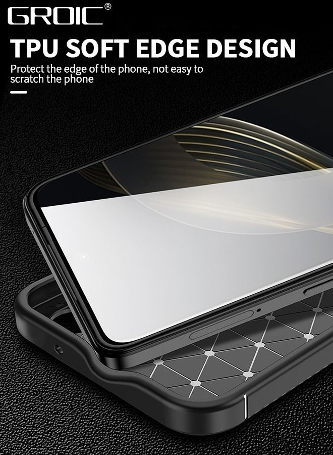 GROIC Suitable for Huawei Nova 11 6.7 Inches All-inclusive Mobile Phone Case Anti-Fall Anti-fingerprint Protective Cover, Hybrid Shock-absorbing Carbon Fiber Business Cover - Image 5